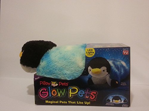 Pillow Pets Glow Pets Penguin, 12 Inches