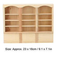 Load image into Gallery viewer, 1:12 Miniature Doll Furniture, Wooden Doll HouDollhouse Miniature Simulated Bookcase Cabinet Mini Furniture Model Toy Decoration Accessory for Dollhouse(Dollhouse)
