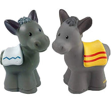Load image into Gallery viewer, Little People Fisher Price Nativity Manger Replacement Two (2) Donkey (Pair of Donkeys)
