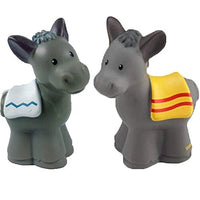 Little People Fisher Price Nativity Manger Replacement Two (2) Donkey (Pair of Donkeys)