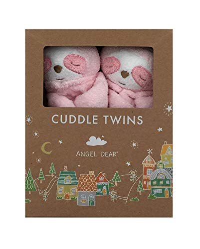 Angel Dear Pink Sloth Twin Set Blankies Box.