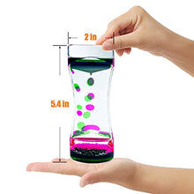 Load image into Gallery viewer, OCTTN Liquid Motion Bubbler Timer Sensory Toys for Relaxation, Water Timer Fidget Toy for All Age, Motion Bubble Toy Sensory Play for Office Home (Pink &amp; Green, 1 Pack)
