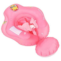 Good Materials Inflatable Circle Swimming Ring Lightweight and Portable Baby Swim Ring for Your Baby(M-Pink)