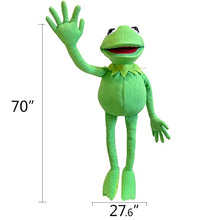 Load image into Gallery viewer, Kermit Frog Puppet, Soft Hand Frog Puppet Stuffed Plush Toy with 50 Pcs Kermit Frog Stickers, Gift Ideas for Christmas/ Birthday for Boys and Girls - 27 Inches

