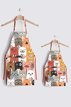 Load image into Gallery viewer, Kids Apron, Happy Cats, Mother Daughter Aprons, Toddler Apron, Kids Apron for Boys, Toddler Apron for Girls, Matching Aprons for Kids and Adults, Kitchen Aprons for Cooking (Pack of 2) by LaModaHome
