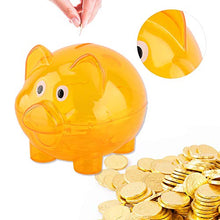 Load image into Gallery viewer, Coins Bank, Bank Gifts Baby Savings Bank, Bank, Cute Pig for Girls for Boys(Small Orange)
