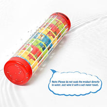 Load image into Gallery viewer, MUSICUBE 8 Inch Baby Rainmaker Toy Rain Stick Musical Instrument for Baby Infant Toddler Raindrop Sound Shakers &amp; Rattle Sensory Musical Toys for Boys Girls
