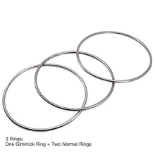 Load image into Gallery viewer, SUMAG 12&quot; Chinese Linking Rings Set of 3 Metal Rings, Professional Stage Magic Trick, Classic Party Show Magic (3 Rings)
