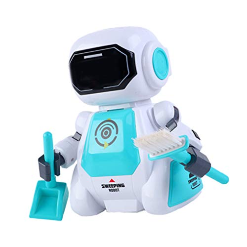 TOYANDONA Walking Dancing Robot Toys Singing Robot with Musical and Colorful Flashing Lights for Toddler Blue