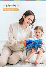 Load image into Gallery viewer, Jollybaby Baby Rhymes Musical Cloth Book, Early Educational Music Sound Book for Babies, Infants &amp; Toddler, Interactive Stroller Toys for Boys and Girls 3 Months+(Jungle)
