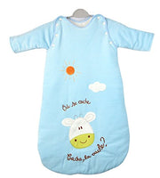 JERY Cartoon Cotton Infant Swaddle Wrap Newborn Baby Sleeping Bag Wearable Sleep Sack Blue