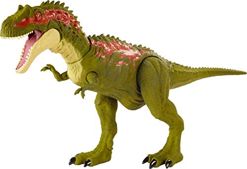 Jurassic World Massive Biters Larger-Sized Dinosaur Action Figure with Tail-Activated Strike and Chomping Action, , Movable Joints, Movie-Authentic Detail; Ages 4 and Up [Amazon Exclusive]