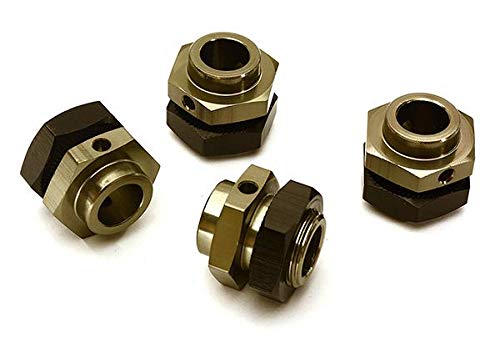 Integy RC Model Hop-ups C28667GREY Billet Machined 17mm Wheel Adapters for Arrma Kraton 6S BLX Brushless Truggy