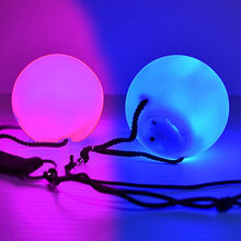 Load image into Gallery viewer, Zeekio Lighted LED Poi - Spinning Flow Toys - Sold in Pairs
