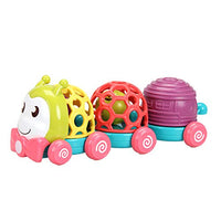 Baby Rattle Toy, Mini Cute Cartoon Baby Rattle Roll Ball Car Hand Bell Educational Playing Toy Style Random