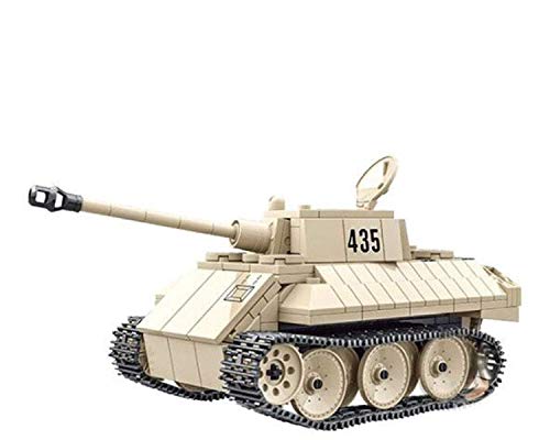 General Jim's Army Toys - WW2 Tank Building Kit - Military Series WW2 German Leopard VK-1602 Reconnaissance Battle Tank DIY Building Blocks Toy Model Set