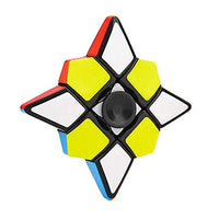 Ahyuan Spinner Fidget Toy Fidget Spinner Cube 1X3X3 Speed Cube 2.8 inch Stickerless Floppy Cube Puzzle Spinner 2in 1 Fidget Puzzle Brain Teasers Spinning Top Anti-Anxiety Fidget Toys for All Ages