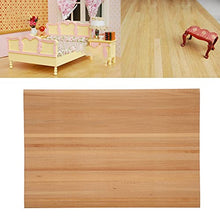 Load image into Gallery viewer, Dollhouse Wood Floorboard, 1:12 Miniature Simple Elegant Wood Strip Flooring Doll House Decoration Accessory for Kids
