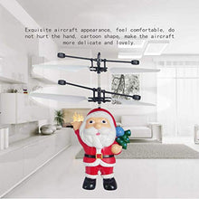 Load image into Gallery viewer, PRETYZOOM 1pc Santa Claus Aircraft Toy Christmas Sensor Helicopter Cartoon Hand Induction Flying Toys for Kids Children Party Favor
