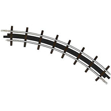 Load image into Gallery viewer, Busch HOn2 Scale Feldbahn HOf 6.5mm (Z) Gauge Industrial Track - Curve 4-1/2&quot; 11.5cm Radius, 45 Degrees (8 Sections Needed for Circle) pkg(2)
