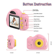 Load image into Gallery viewer, Kids Camera Toys for 3 4 5 6 7 Year Old Girls Toddler Camera for Kids Birthday Festival Gifts for Girls Age 3-9 1080P Video Camcorder with 16G Memory Card
