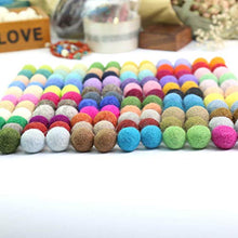 Load image into Gallery viewer, 100% Wool Felt Balls - 100 Pieces | Hand-Felted Pom Poms | Pure Wool Beads | Felt Ball DIY (2 Centimeter - 0.8 Inch)
