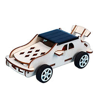 BYyushop DIY Assembly Car Model Toy for Kids,Creative DIY Assembly Solar Power Car Model Handmade Science Experiment Toy Great Holiday Birthday for Toddler Wood