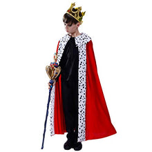 Load image into Gallery viewer, DSplay Kids Regal King Cape Costume (7-9Y)
