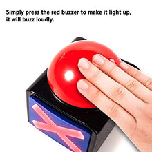 Load image into Gallery viewer, Game Answer Buzzer 2 Pcs, Game Buzzer Alarm Sound Play Button with Light Trivia Quiz Got Talent Buzzer Toys for Kids Adult
