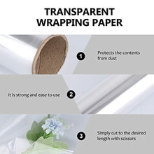 Load image into Gallery viewer, TOYANDONA 1pc Clear Cellophane Wrap Roll Transparent Wrap Cellophane Bags for Gifts Baskets Flowers Food Wrapping
