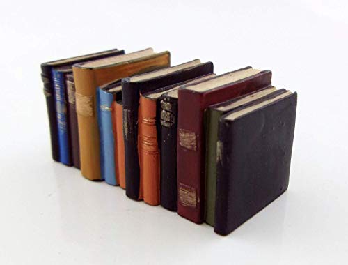 Houseworks, Ltd. Dolls House Miniature Study Library Office Accessory Row of Old Worn Books