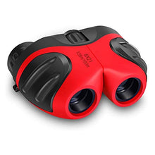 Load image into Gallery viewer, HaHawaii Child Binoculars 8X21 Portable Telescope Outdoor Nature Observation Telescope Gift Red
