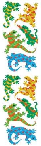 Jillson Roberts Prismatic Stickers, Geckos, 12-Sheet Count (S7317)