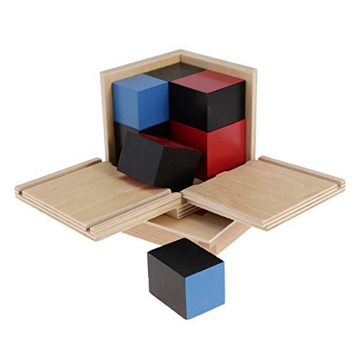 Jili Online Montessori Teaching Material Binomial Cube Set Boys Girls Wooden Toys Gift