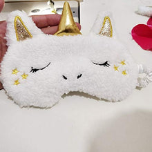 Load image into Gallery viewer, Alpaca Party Masks Plush Unicorn Eyeshade Animals Eye Shading Girls Sleeping Mask Cover For Travel Relax Aid Blindfold Shade 7 Halloween party rubber latex animal mask, novel Ha ( Color : C-1 )
