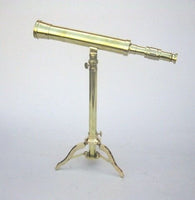 ITDC Telescope Brass Std Handtooled Handcrafted Gold