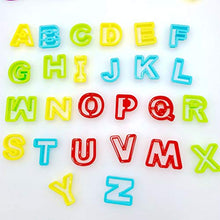 Load image into Gallery viewer, SUPVOX 26PCS Alphabet Dough Cutter Kit with 26 Capital Letters Play Dough Tools for Kids
