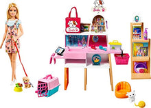 Load image into Gallery viewer, Barbie Doll (11.5-in Blonde) and Pet Boutique Playset with 4 Pets, Color-Change Grooming Feature and Accessories, Great Gift for 3 to 7 Year Olds
