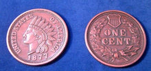 Load image into Gallery viewer, None REPLICA 1877 Indian Head Penny or Cent. Big Huge Large 3&quot; Metal Coin
