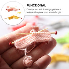 Load image into Gallery viewer, VALICLUD 2pcs Mini House Furniture Miniature Unfinished Knit Sweater Model Photo Prop Micro Bonsai Terrarium Craft Decor for Children Kids
