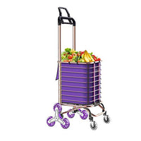 Grocery Shopping Cart Folding Portable Shopping Cart Home Pulling Goods Climbing Stairs Trailer (Color : A)