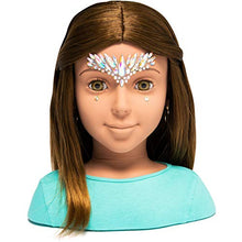 Load image into Gallery viewer, I&#39;m A Stylist Styling Head Deluxe Lucy - Doll Mannequin Head, Interchangeable Wig, Synthetic Fiber Brown Hair Includes Magnetic Lashes, Hair Accessories, Earrings &amp; Face Gems for Kids 8+ Years - 13&quot;

