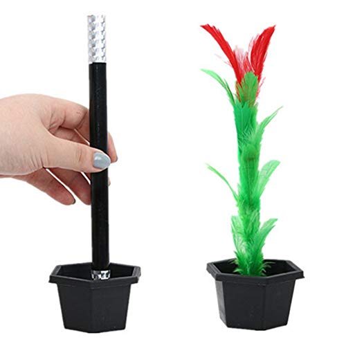 BARMI Creative Flowerpot Wand Flower Magic Trick Transformation Kids Toy Party Prop,Perfect Child Intellectual Toy Gift Set