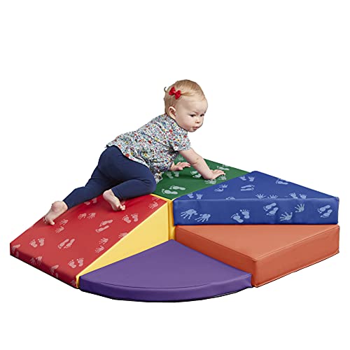 ECR4Kids SoftZone Junior Tiny Twisting Climber - Indoor Active Play Structure for Babies and Toddlers - Soft Foam Play Set, Hands & Feet (5-Piece)