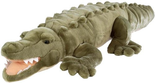 Wild Republic Jumbo Crocodile Giant Stuffed Animal, Plush Toy, Gifts for Kids, 30