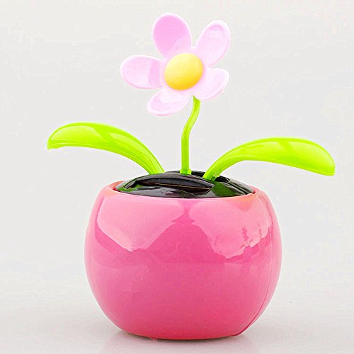 Excellent.advanced Flip Flap Flowerpot Swing Solar Powered Moving Dancing Flower Sunflower Car Decor Happy Toy Dashboard Office Desk Gift Ornaments Home Decorating Display Plants