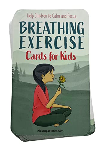 Breathing Exercise Cards for Kids: Calm and Focus - for Play Therapy, Classroom Yoga, Calm Down Corner, Anxiety Relief, Autism Therapy Toys, and ADHD Tools