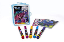 Load image into Gallery viewer, Dreamworks Trolls World Tour Carry Along Plastic Case with Colring Pad and 5 Markers AS47368 Bendon
