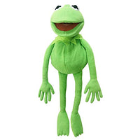 Kermit Frog Puppet, Soft Hand Frog Puppet Stuffed Plush Toy with 50 Pcs Kermit Frog Stickers, Gift Ideas for Christmas/ Birthday for Boys and Girls - 27 Inches