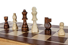 Load image into Gallery viewer, Fun+1 Toys! Classic Wooden Chess Set - Wooden Chess Board and Staunton Style Wood Pieces - Board Game Set for Adults and Kids - 15 x 15 Inches
